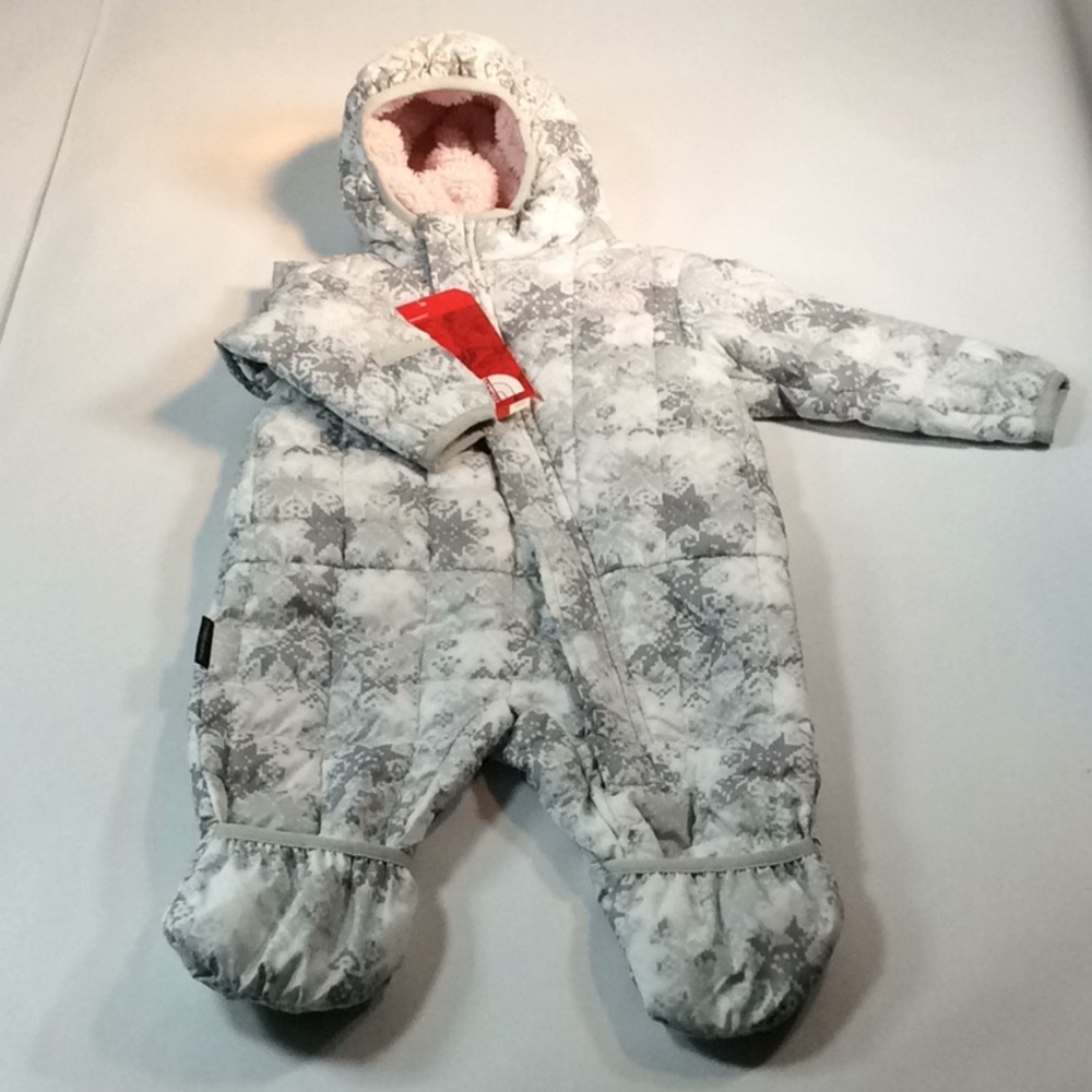 North Face Thermoball Bunting Youth Snow Suit Grey